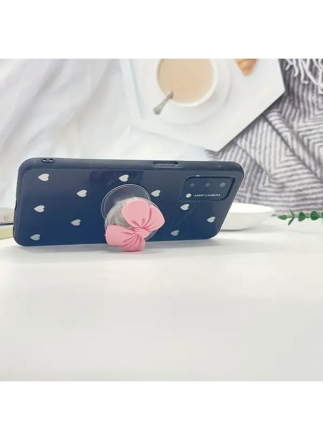 Pink Foldable Phone Stand Adjustable Desk Mount Nonslip Base Handsfree Viewing - Image 4